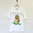 Vintage 90s Michigan State Spartans NCAA T Shirt White Size XL