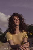 Vintage 70s yellow sheer mesh web t shirtsexy short sleeve woman menunisex shirt topS
