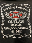 Vintage 1980s outlaw country willie Nelson waylon Jennings t shirt
