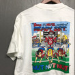 L Deadstock vintage 90s 1995 Deez Nuts football t shirt