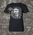 WOLF Black T shirt for Ladies Our DRUID Collection CELTIC Irish Unisex Pagan Nature Hunting Outdoors Animal Fashion Fox Coyote Tee