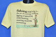 80s Fishing Definition Funny t shirt Large