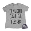 Kids Thanksgiving Shirts Thankful Grateful Blessed Kids T Shirt Thanksgiving Shirts Kids 1st Thanksgiving Shirt Baby Toddler Boy Tee