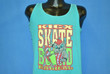 80s Kicx Skateboard Radical Skate Distressed Tank Top t shirt Medium
