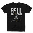 Josh Bell Mens Cotton T Shirt   Pittsburgh Baseball Josh Bell Hyper W WHT