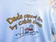 Vintage Dads Cannot live by Cable Alone T shirt White XL