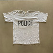 Vintage 1980s Police T shirt size Large