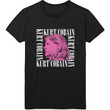 Black Kurt Cobain Face Profile Nirvana Official Tee T Shirt Mens Unisex