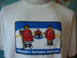 Vintage 90s Grimm Canadas National Defense Team Canada Hockey Canadian T Shirt Size L