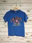 Vintage 90s Womens Chicago Cubs baseball t shirt Blue stripes Cubbies Cubs baseball tee   SmallXS