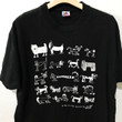 Vintage 1992 Whats Going On Dog Art Shirt Size L