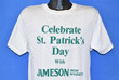 80s Jameson Irish Whiskey Celebrates St Patricks Day t shirt Medium Vintage Tee