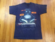 Vintage 1997 Coca Cola polar bears tshirt size M navy blue cyber bears internet laptop computer email technology log on chat christmas