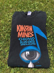 Rare Vintage Chicago Blues Music Kingston Mines Chicago Blues Center Vintage T Shirt Tee Music Note Eyeball 90s blues