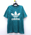 Vintage Adidas T shirt Crewneck Big Printed Hip Hop Swag Street Wear Unisex Shirt Adidas Size Large L