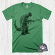Godzilla Tshirt Mens Guitar Shirt Womens Kids Funny Tshirts Guitarist Gifts