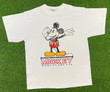 Vintage Disney Mickey Born In The USA Tee T Shirt Genius Xtra Large Made USA 1990s Walt Disney World 90s Oversized Magic Steamboat Willie XL