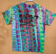 Tie Dye Medium   Ice Dye   Billy Strings   Goat Smoken Band Gildan 100 cotton t shirt with the BMFS Toasted Goat screen printed