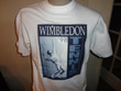 Vtg 1998 Wimbledon TENNIS White T Shirt Adult L Cotton Excellent Rare tshirt