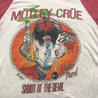 Vintage 80s RARE Motley Crue 80s concert tee  burnout Motley Crue tee shirt sizes mall classic rock vintage tee