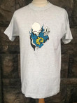 Vintage 1990s Burton Snowboards T Shirt M Made in USA Lee grey