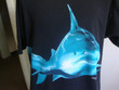 Vintage 90s Shark Art Black T Shirt Size XL