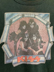 vintage 1970s KISS t shirt iron on single stitch sport t cotton PERFECTLY worn soft thin ROCK and roll all night   tee usa