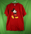 LIKE NEW 80s Mickey Mouse T Shirt Large Made in USA  Jerzees Combed Cotton Single Stitch Walt Disney Disneyland Deadstock