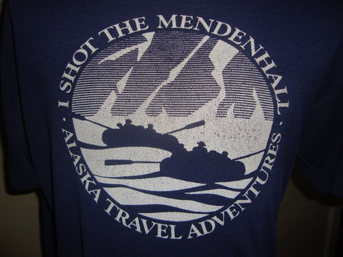 Vintage 90s I Shot The Mendenhall Alaska Travel Adventures T Shirt Size M