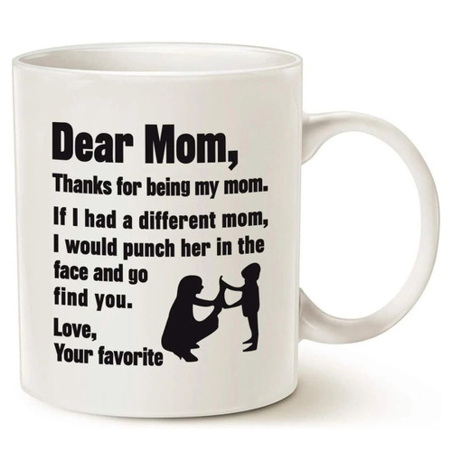 Funny Mothers Day for Mom Coffee Mug Best Gifts for Mom Mother Cup White 11 Oz