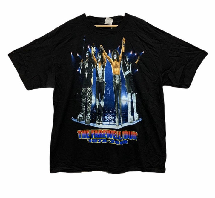 Vintage 90s Kiss The Farewell Tour T Shirt