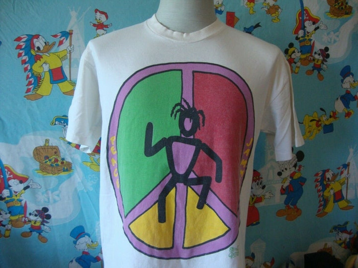Vintage 90s Peace Jammin Reggae Street Clothes Wild Oats T Shirt L