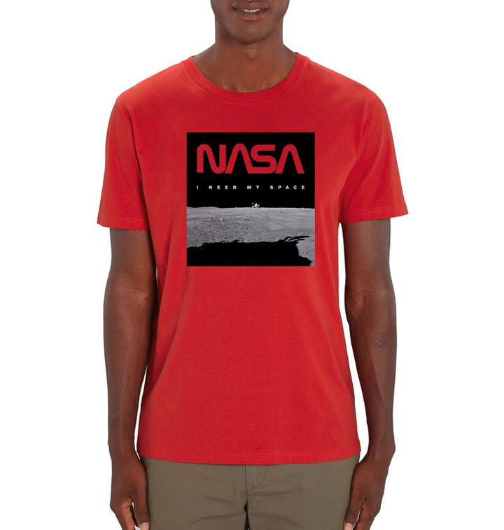 NASA I Need My Space Print Mens T Shirt