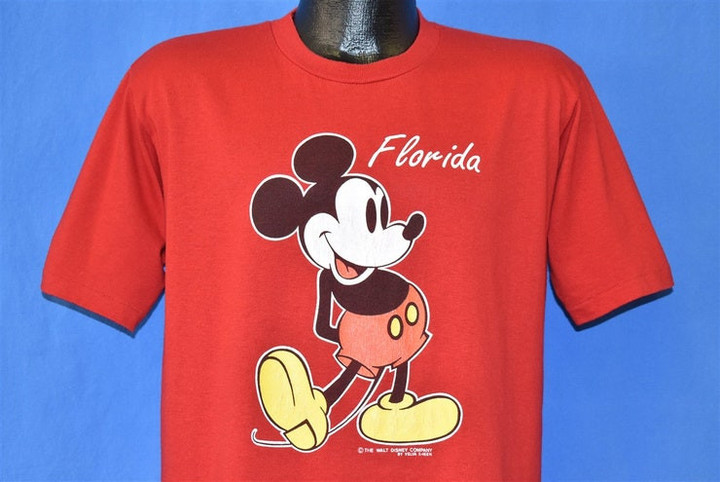80s Mickey Mouse Florida Disney t shirt Large