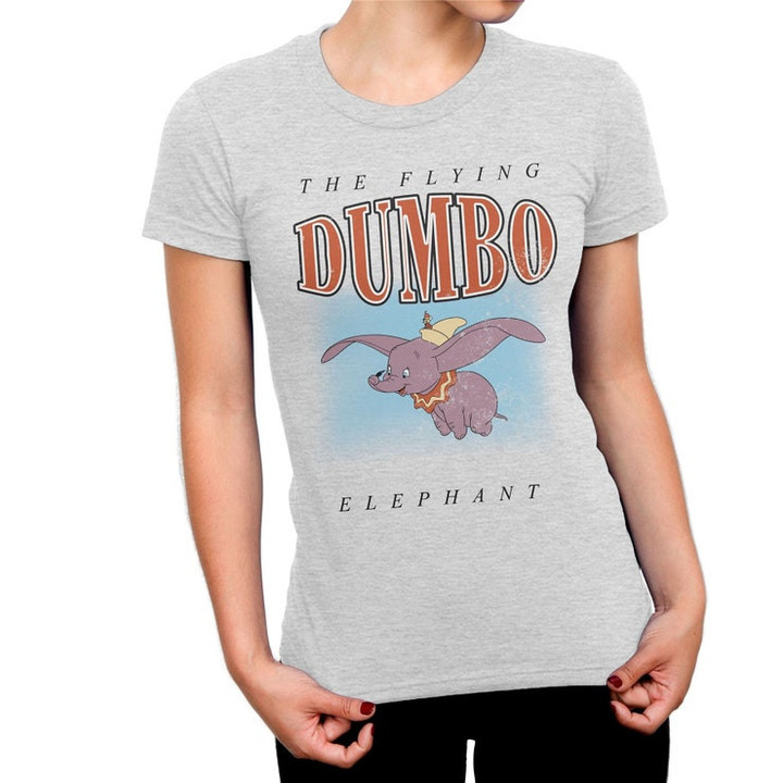 Dumbo The Flying Elephant Ladies T Shirt