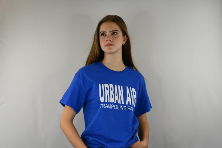 Unisex Urban Air Blue Graphic Cotton T Shirt Size S