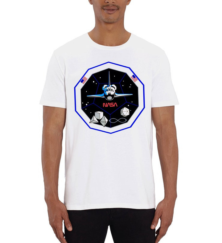 NASA 1995 Space Mission Mens White T Shirt