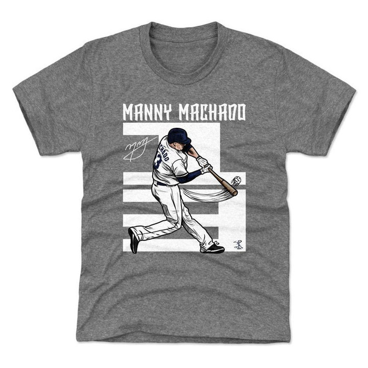 Manny Machado Kids T Shirt   San Diego Baseball Manny Machado Number W WHT