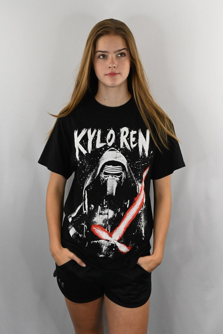 Star Wars Kyloren Black Graphic T Shirt Size M