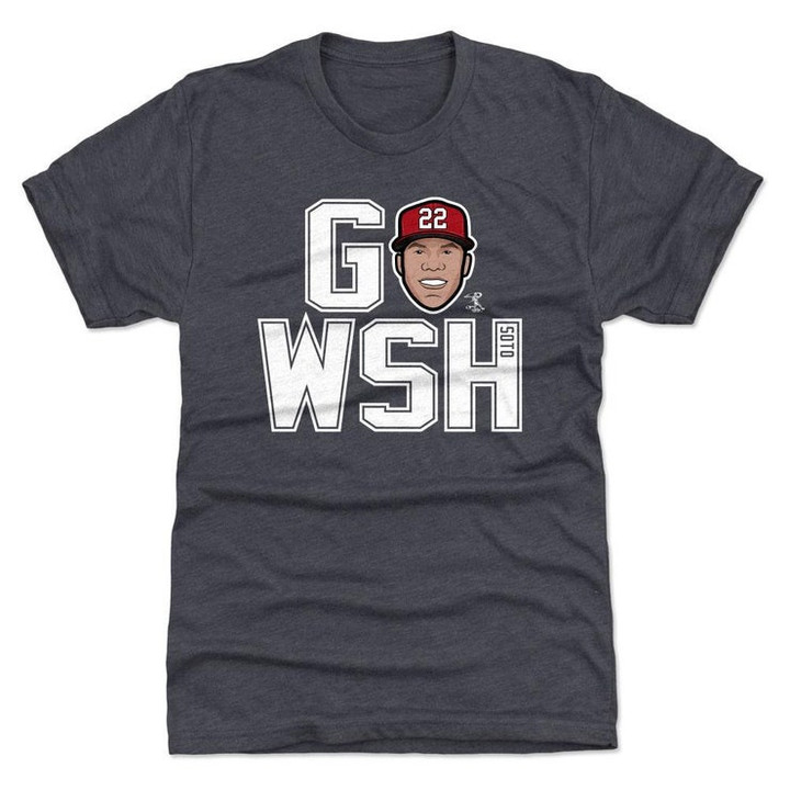Juan Soto Mens Premium T shirt   Washington Baseball Juan Soto Go Wsh W Wht