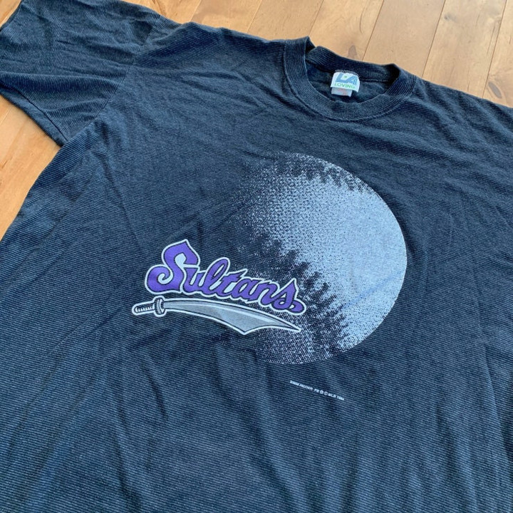 90s Springfield Sultans MLB Baseball T shirt Vintage 1990s Made in USA XXL 2X Tee Minor League Baseball Lansing Lugnuts Toronto Blue Jays