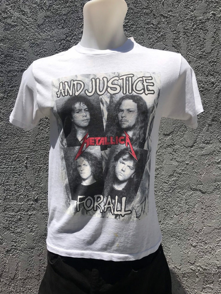 Metallica And Justice for All 1988 Tour T shirt