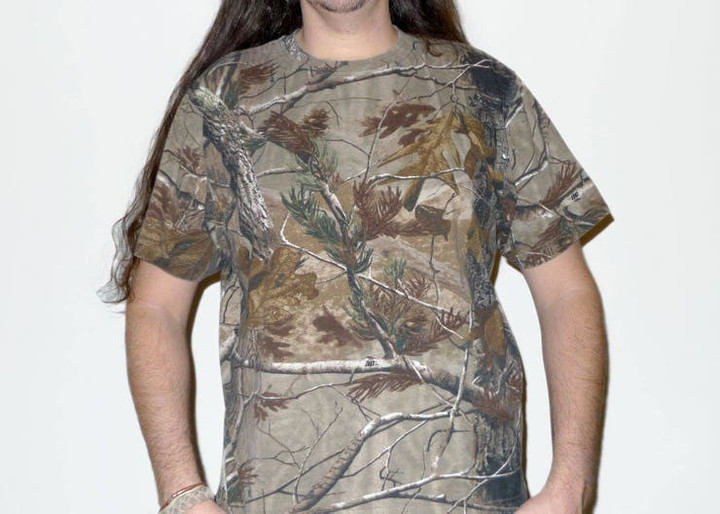 Vintage Camouflage Real Tree Hunting T Shirt Size L