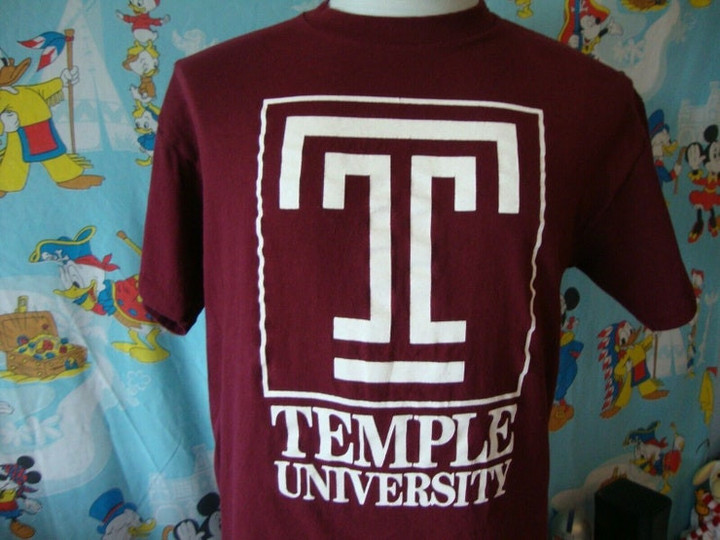 Vintage 80s Temple University Owls T Shirt M
