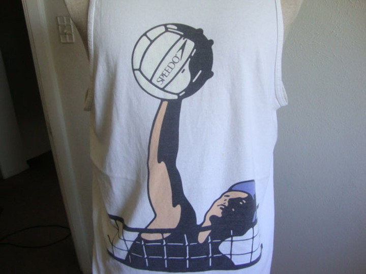 Vintage 90s Speedo Volleyball Sports Tank Top T Shirt Size L