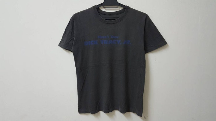 Vintage 90s heres your DICK TRACEY JR single stitch hype dope swag style t shirt
