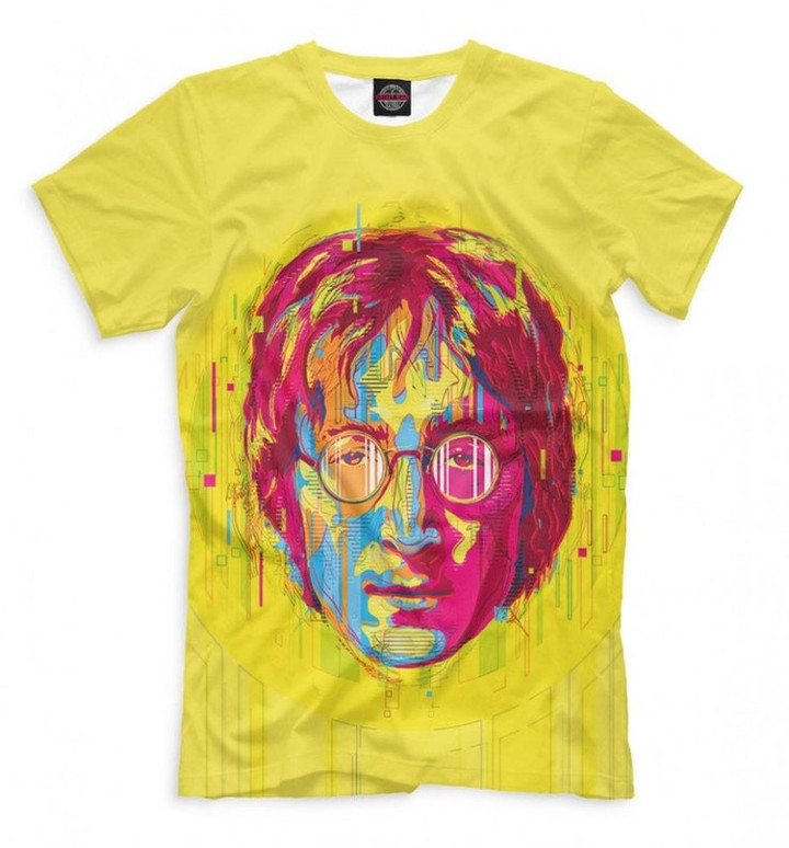 John Lennon Art T Shirt High Quality Graphic Tee Mens and Womens All Sizes