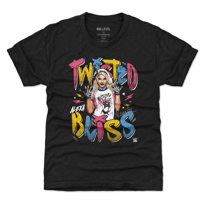 Alexa Bliss Kids T Shirt   Women Superstars WWE Alexa Bliss Twisted Bliss WHT