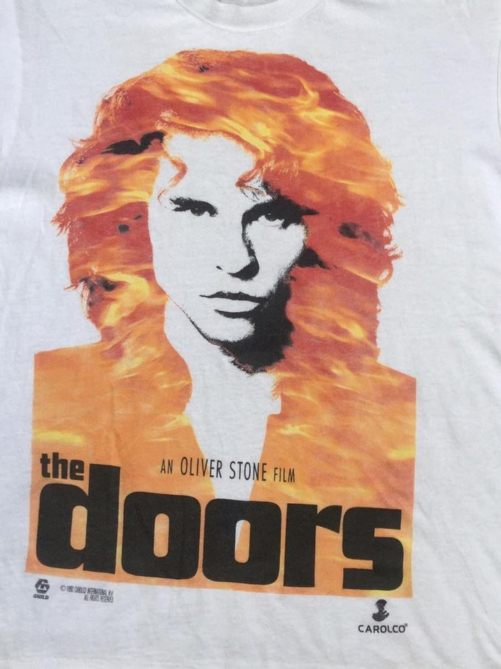 Vintage THE DOORS Film 1990 1991 Tshirt 90s Val Kilmer oliver stone Rock and Roll movie