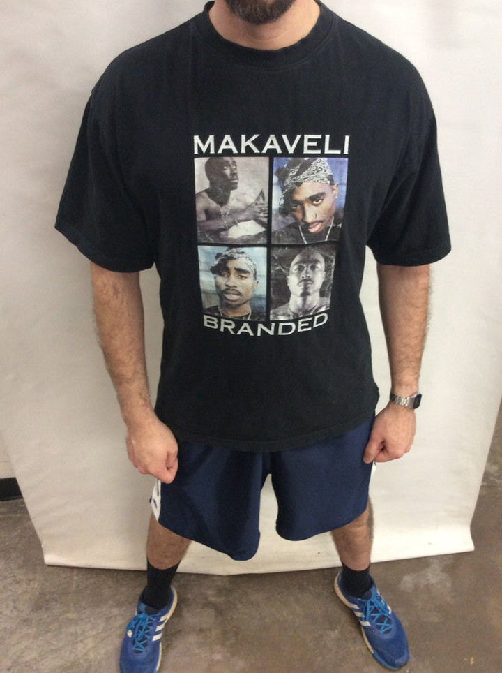 Vintage 90s Tupac 2pac Rapper Thug Life Rap Concert Makaveli Branded T shirt Size XXL